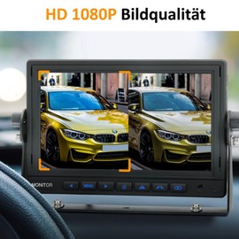 VSG 24 HD Transporter Ball Head Reversing Camera Sprinter Camera with Adapter Cable 1080P HD Resolution Night Vision 120° Angle 12V IP68 - Black