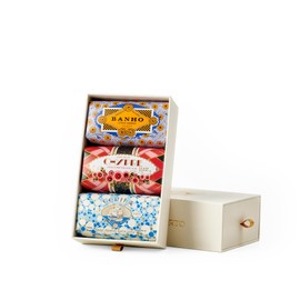 Claus Porto - Deco 3 Soaps Gift Box | Rich, Smooth, Creamy Hand + Body Soap | Handcrafted, Individually Wrapped, Aromatic, Luxurious, Long Lasting (150g each)