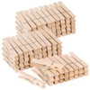 100pcs Clothes Pins Wooden Clothespins 3inch Heavy Duty Wood Clips