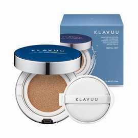 KLAVUU [Clavue Official] Marine Collagen Aqua Cushion Foundation Refill Set (No. 23 Medium Beige)