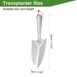 sourcing map Garden Hand Shovel 11.81" x 3.54" Digging Trowel Transplanting Garden Tools for Flower Soil Digging Planting Weeding Transplanting Garden
