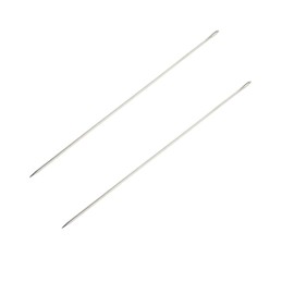 dophee 2 PCS Professional Upholstery Needles, 12" Long 3mm Thickness Big Eye Hand Sewing Needles for Stitching Crafting Projects Home Crafts Doll Making Carpet Leather Canvas Repairing