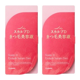 Scalp D Eyelash Serum Pure Eyelash Serum, 0.2 fl oz (6 ml), 3 Months Supply, Set of 2 (2 Times a Day/Eyelash Option OK)