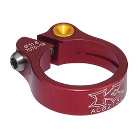 KCNC Bicycle Lightweight Seatpost Clamp Rhodolite Titanium Bolt 31.8MM Red