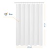 N&Y HOME Fabric Shower Curtain Liner 69 x 70 inches,