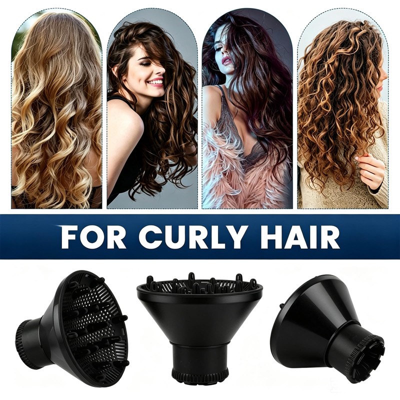 Universal Hair Dryer Diffuser, Blow Dryer Nozzle Hair Dryer-Attachment