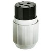 Bryant Electric 9530NP Straight Blade Devices Industrial Grade Plug, 30 Amp, 125V, Nema 5-30P, Gray