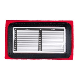 CHLPRO Youth Triple Playbook Wristband Quarterback Wrist 5 Pack - Playbook QB Wristband - Triple Windows-Great for Flag Football and Tackle Football (Red)