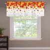 AWJTNCQ Fall Autumn Maple Leaves Kitchen Curtains Valance for Windows