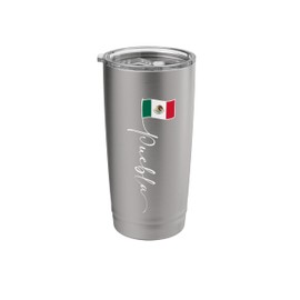 Puebla Mexico Flag Stainless Steel Insulated Tumbler