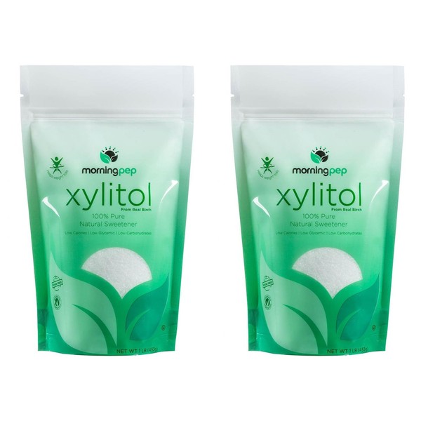 PACK of 2 Morning Pep Pure Birch Xylitol (Keto Diet