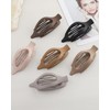 Flat Hair Claw Clips for Women - 6Pcs Lay Down