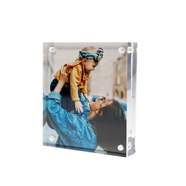 SULEPE 3.5 x 4.25 Polaroid Photo Frame for Polaroid I-Type/600/SX-70/Instax Wide Square/HP Sprocket Film/Zink Photo Paper, 4.25 x 3.5 Acrylic Picture Frame, Desktop Display (1 Pack)