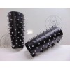 metaldevastation.com LEATHER SPIKED OLD SCHOOL GAUNTLET..DEAT - LEFT, BUCKLES, LARGE