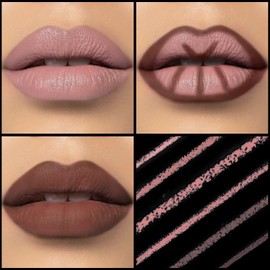 FOCALLURE NOT YOUR Sweetheart Lip Liner, Duo-head Lip Liner Pencil with Brush, Ultra Fine Lip Pencil, Smooth, Define, Shape & Fill Lips, #05 NOT TODAY