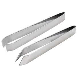 AAProTools Fish Bone Tweezers, Professional Stainless Steel Flat and Slant Pliers Set for Kitchen Salmon Trout, 2 Pcs
