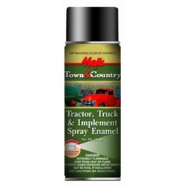 Majic Town & Country Tractor, Truck & Implement Enamel Spray Paint, Matte Black, 12 oz. - Pack of (1)
