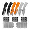 Lichamp 6 Pack Folding Utility Knife Set, Pocket Box Cutter