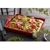 Emile Henry, Burgundy Focaccia Bread Pan/Detroit Style Pizza, 15.9 x