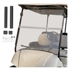ECOTRIC Tinted Windshield Compatible with 2007-2016 Yamaha Drive G29 Gas