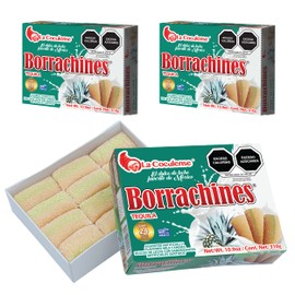 La Coculense - Borrachines - Tequila Flavored Milk Candies - 3 Boxes of 24 Pieces Each