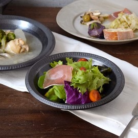 ks-029 Tableware East Salad Bowl, 6.9 inches (17.5 cm), Silver Color Iron Crystal