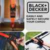 BLACK+DECKER BD1005 Black/Orange 1" x 10' Ratchet Tie Down Straps