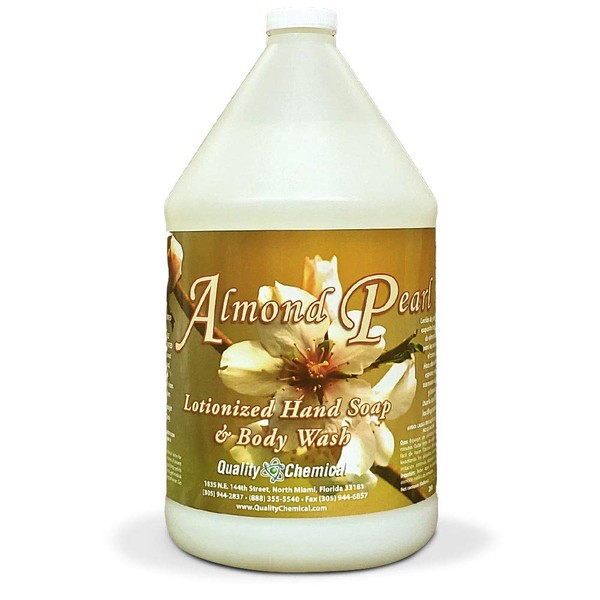 Quality Chemical Almond Pearl Luxury Hand Soap / 1 gallon (128 oz.)