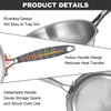 EWFEN Tri-Ply Stainless Steel Frying Pans Set, 8”/10”/12” Cooking pans,