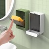 DENTSHIELD Soap Dishes, Bathroom Soap Box, Wall Mount White Soap