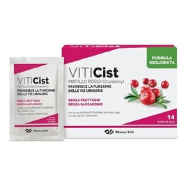 Viticist Mirtillo Rosso Integratore 14 Buste - Favorisce la Funzione delle Vie Urinarie