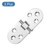 uxcell Folding Table Hinge, 2pcs Zinc Alloy 180 Degree Round