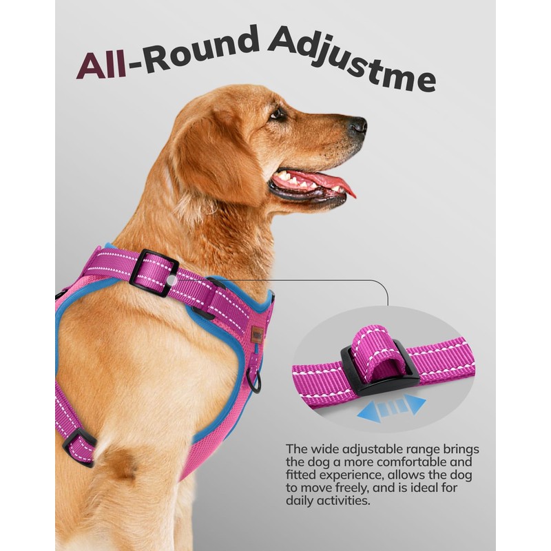 MIDOG No-Pull Dog Harness | Adjustable & Reflective Pet Harness