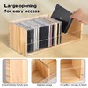 Rainmae CD Holder Desk Rack Organizer, Wooden CD Holder Stand,
