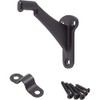 Stone Harbor Hardware Heavy-Duty Handrail Bracket, Matte Black