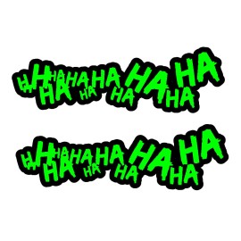 OwnTheAve Inc. 2x Joker Hahaha Serious  Evil Body Windshield Car Sticker Decal 6" #LG-LG-439