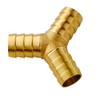Quickun 5/8" ID Hose Brab, Brass Shaped Y 3 Ways