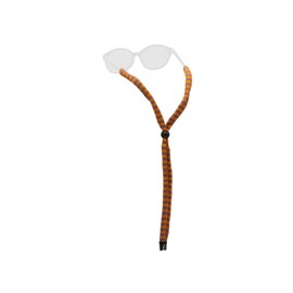 Chums Original Cotton Retainer - Unisex Eyewear Keeper for Sunglasses & Glasses - Adjustable Fit, Washable & Made in USA (Standard-End, Orange & Purple Stripe) Standard Size