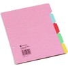 Rexel Manilla A4 Dividers 5 Part - Assorted Colours