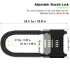 4 Digit Combination Padlock,Heavy Duty Anti Theft U-Shape Security Code