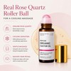 Organic Castor Oil Roll On with Rose Quartz Roller Ball,
