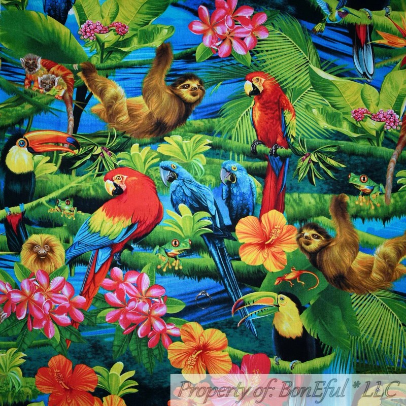 Michael Miller Fabrics BonEful FABRIC FQ Cotton Quilt Rainbow Mosaic