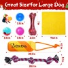 Zeaxuie 12 Pack Long-Lasting Heavy Various Dog Chew Toys Pack