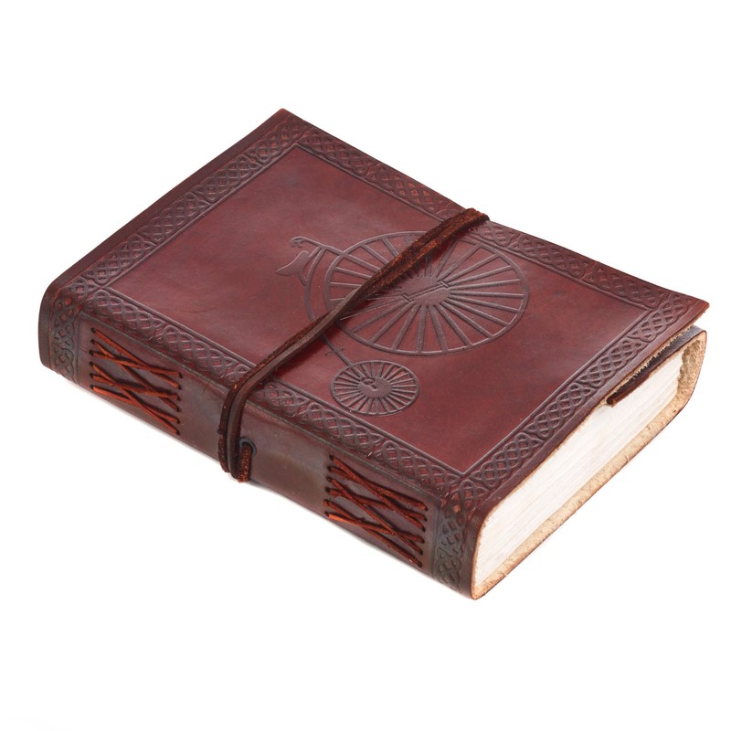 Penny Farthing Leather Journal | 13.5cm x 18.5cm | Handmade,