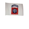 AES 12x18 12"x18" 82nd Airborne White Sleeve Flag Boat Car Garden