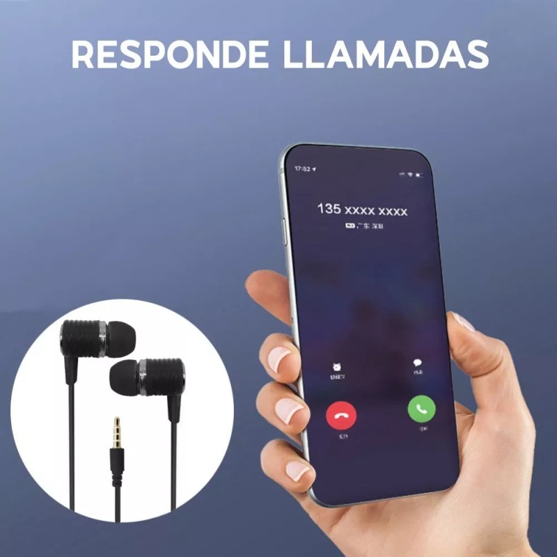 Maíz Audifonos Alambricos Celular Manos Libres Microfono In Ear