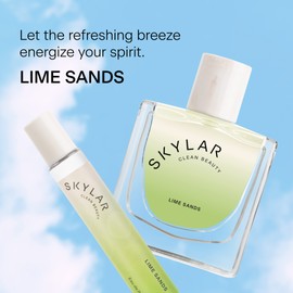 Skylar Lime Sands Eau de Parfum - Hypoallergenic & Clean Perfume for Women & Men, Vegan & Safe for Sensitive Skin - Woody Citrus Perfume with Notes of Lime, Sea Salt & Coconut Water - 50mL /1.7 Fl oz