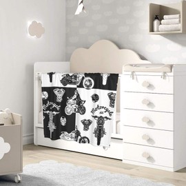 DYPOHJLRBJ Motorcycle Equipment Super Soft Toddler Newborn 30 x 40 inch Baby Blankets for Boys and Girls, Plush Swaddling Blanket for Stroller, Crib and Nursery