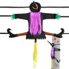 Witch Decor, Crashing Witch Into Tree Decoration, 39.4Inch Funny Props