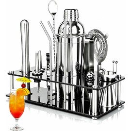 Set de Coctelería SADOWAY TJ 20 piezas – Acero inoxidable, fácil de limpiar